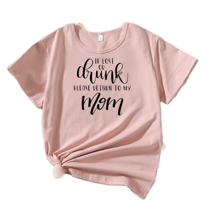 T-shirt humor doux en coton pour femmes Chic und Stil