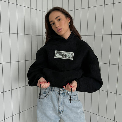 Dames Hoodie surdimensionné avec impression créative et capuche Chic und Stil