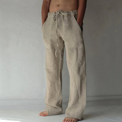 Casual linen trousers for men with elastic waistband Chic und Stil