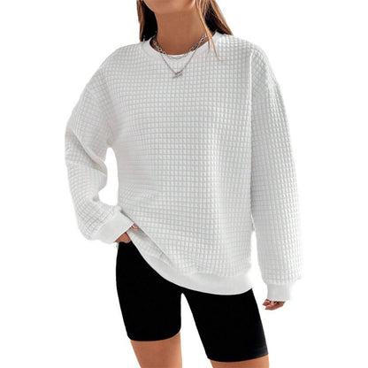 Dames pull oversized confortable avec design texturé Chic und Stil
