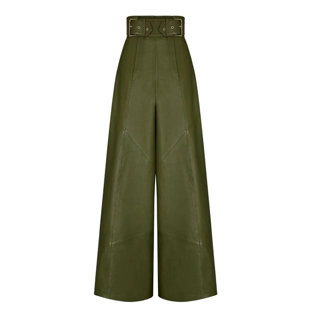High-waisted leather pants for women Chic and Style