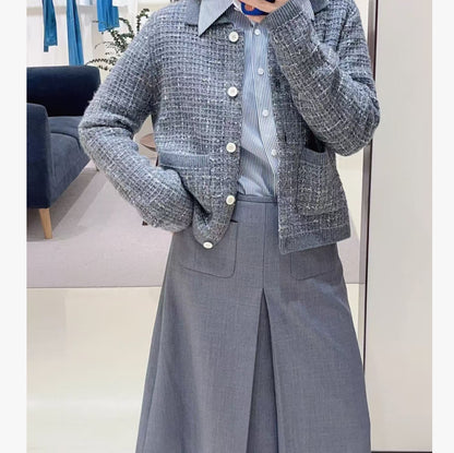 Dames cardigan en tricot tendance avec design de poche pratique Chic und Stil