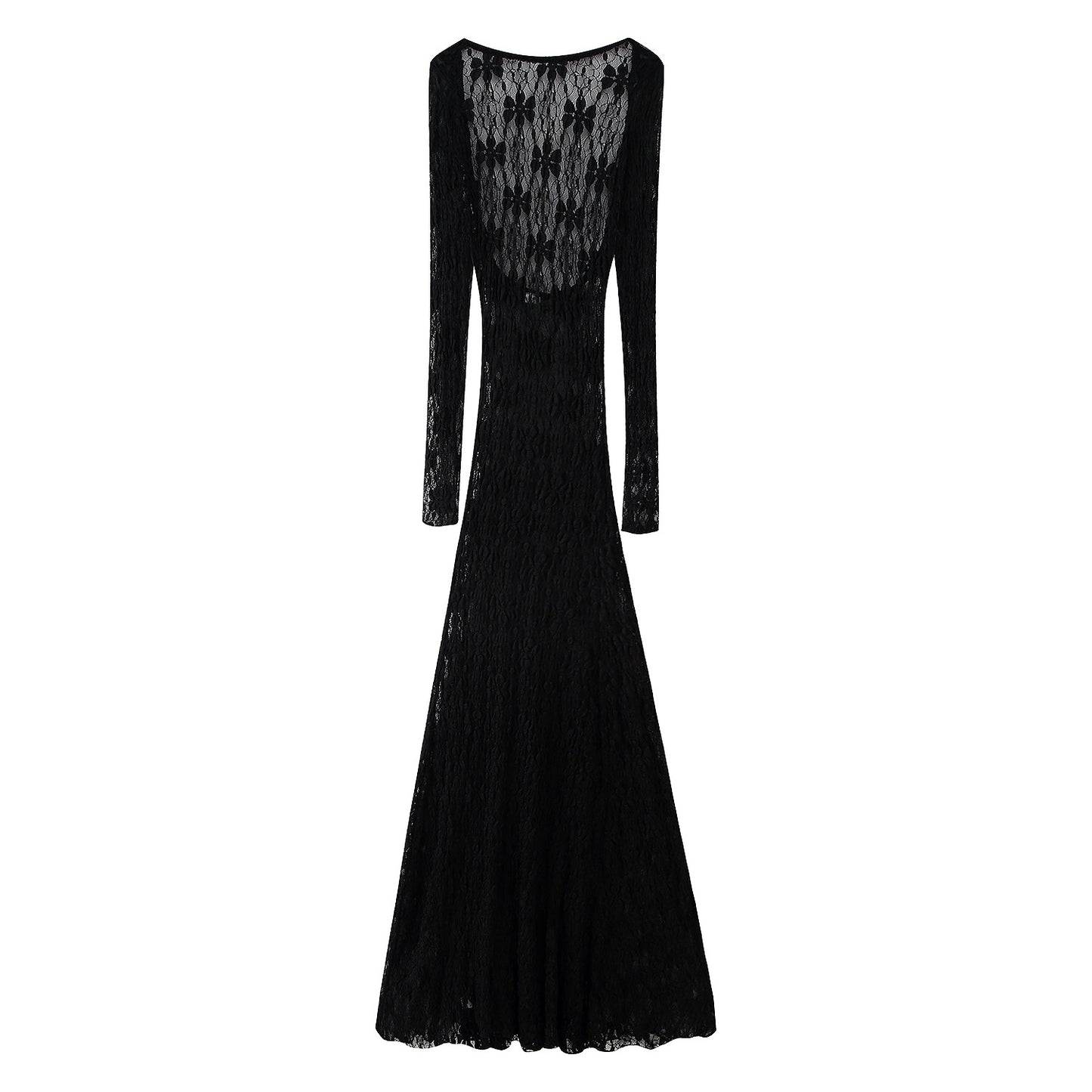 Dames Robe en dentelle à manches longues Chic und Stil