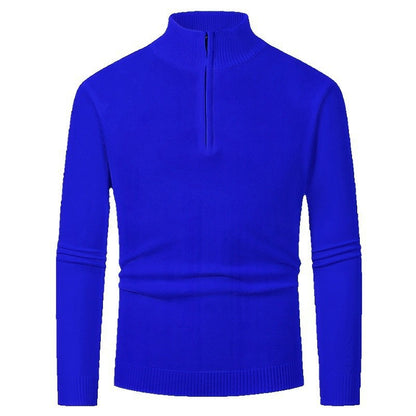 Elegant pullover for men with a turtleneck and full zipper Chic and Style