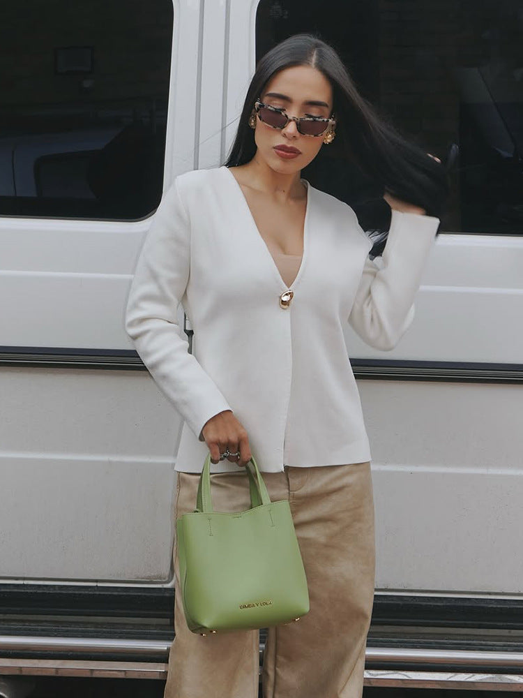 Dames élégant cardigan en viscose de haute qualité Chic und Stil