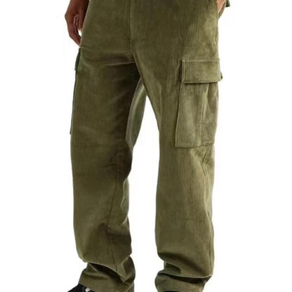 Men's cargo pants with elastic waistband and practical side pockets Chic and Style