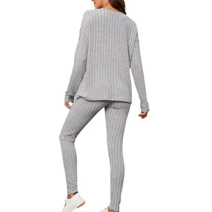 Dames Pull à manches longues en tricot avec structure côtelée Chic und Stil