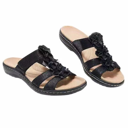 Sandales pour femmes avec accent floral Chic und Stil