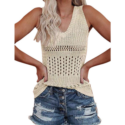 Haut en tricot pour femmes avec un motif losange polyvalent Chic und Stil
