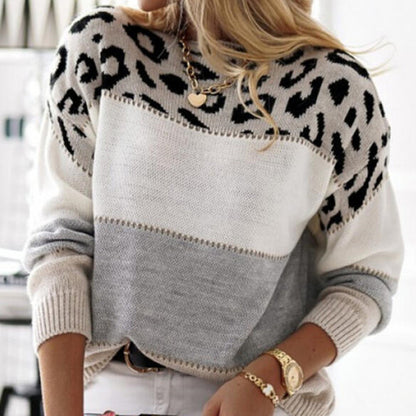 Pull en maille à motif avec imprimé animal et coupe décontractée Chic und Stil