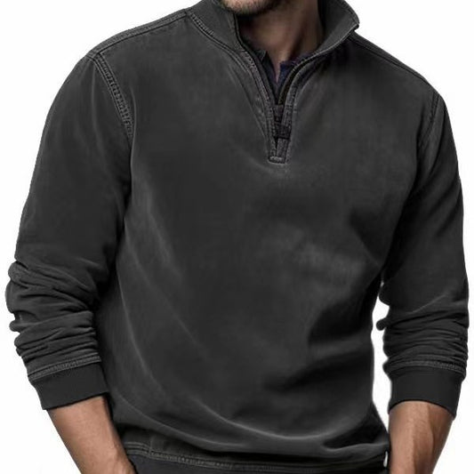 Pull sportif pour hommes avec col montant pratique Chic und Stil