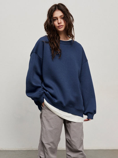 Dame Sweatshirt surdimensionné avec coupe décontractée et accents modernes Chic und Stil