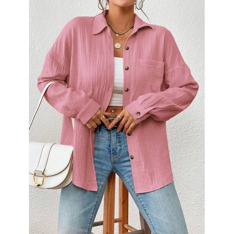 Chemise overshirt décontractée pour femmes avec détails de boutons Chic und Stil