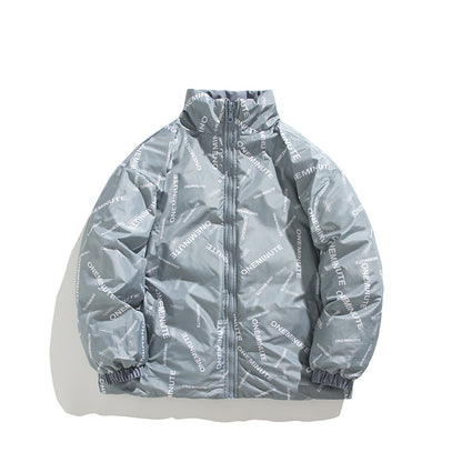 Dames doudoune avec imprimé moderne et col haut Chic und Stil