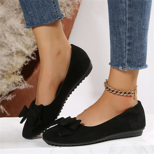 Ballerines élégantes femmes avec détail de nœud Chic und Stil