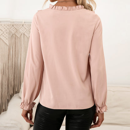 Blouse élégante pour dames avec détails volants et manches amples Chic und Stil