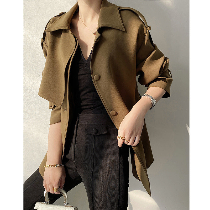 Veste trench utilitaire ceinturée pour femmes Chic und Stil