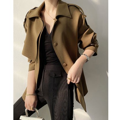 Veste trench utilitaire ceinturée pour femmes Chic und Stil