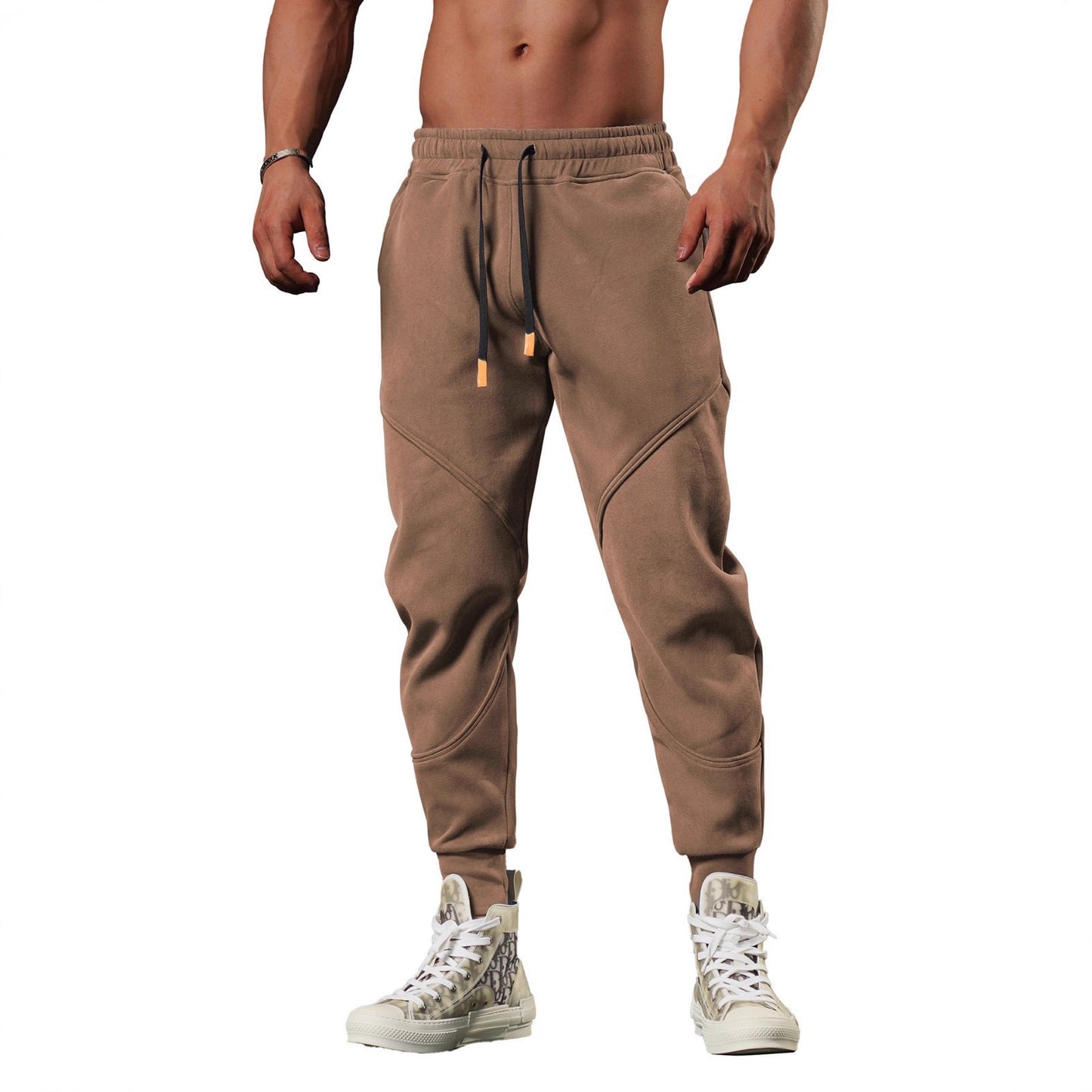 Men's sports pants with an innovative cut and practical pockets Chic and Style