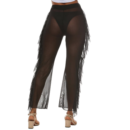 Women Transparent Mesh Beach Pants Chic and Style