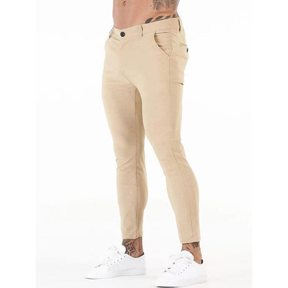 Elegant and comfortable slim fit pants for men with elastic waist and functional pockets Chic and Style