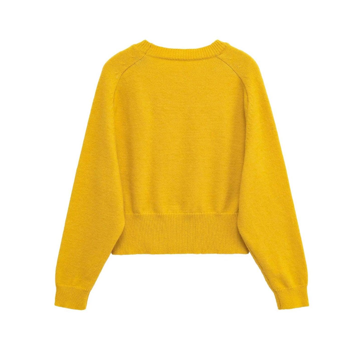 Pull cropped à la mode pour femmes en maille douce Chic und Stil