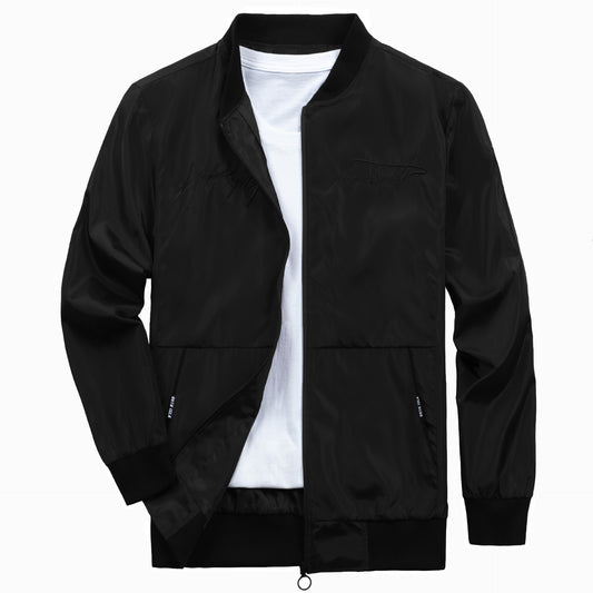 Veste bomber tendance pour hommes avec des poignets élastiques et des poches zippées pratiques Chic und Stil