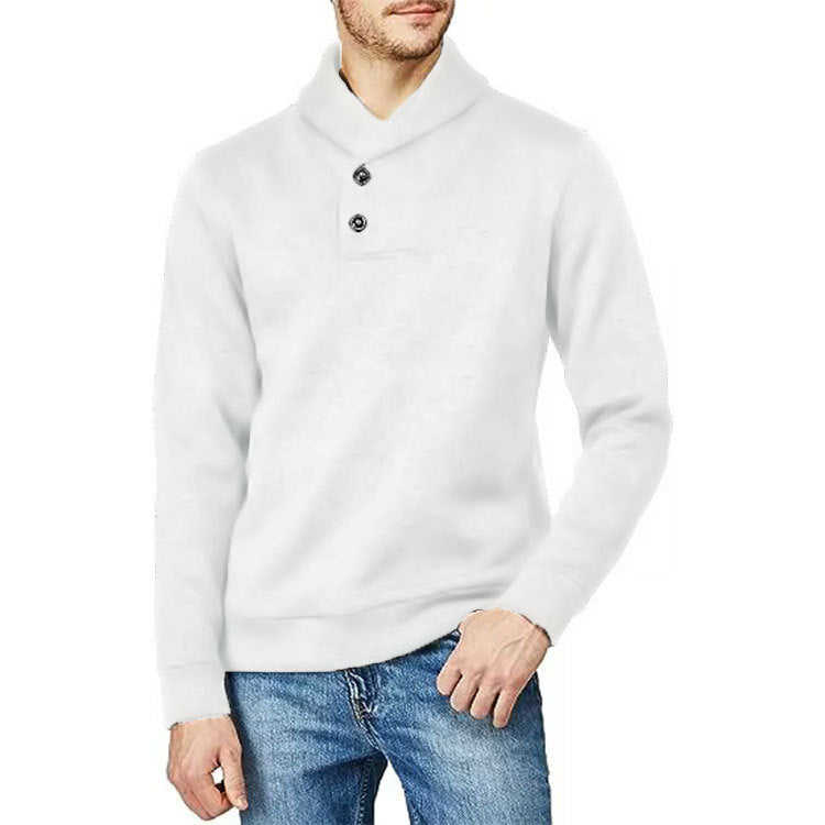 Pull homme avec col montant et détail de bouton Chic und Stil