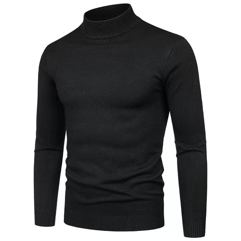 High-quality knitted turtleneck pullover for men with a fine texture Chic and Style
