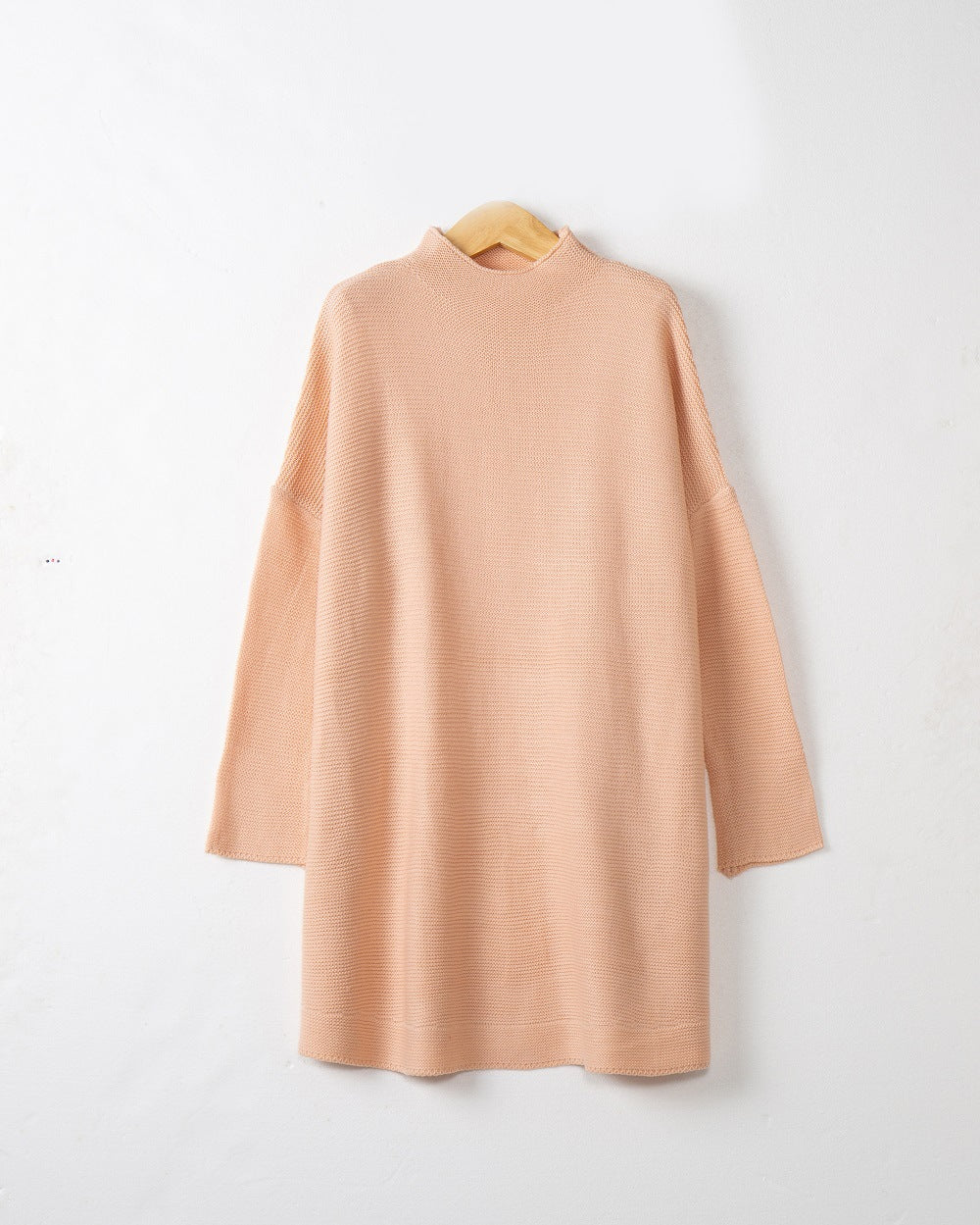Dames Grand pull à col roulé en tricot doux Chic und Stil