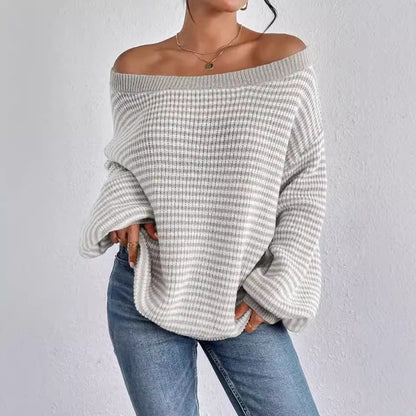 Dames Oversized Tricot Pull Chic und Stil