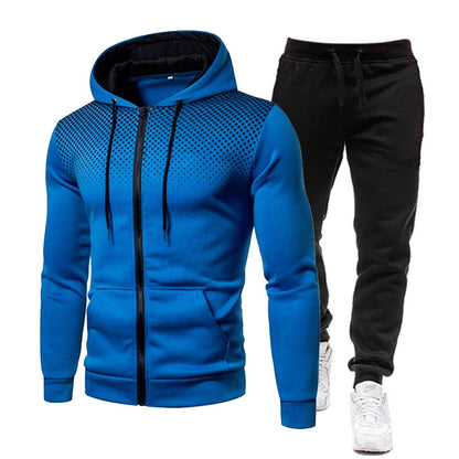Men's hoodie and jogger pants set with breathable design Chic und Stil