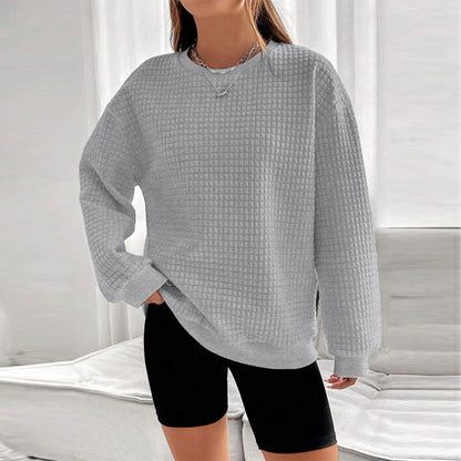 Dames pull oversized confortable avec design texturé Chic und Stil