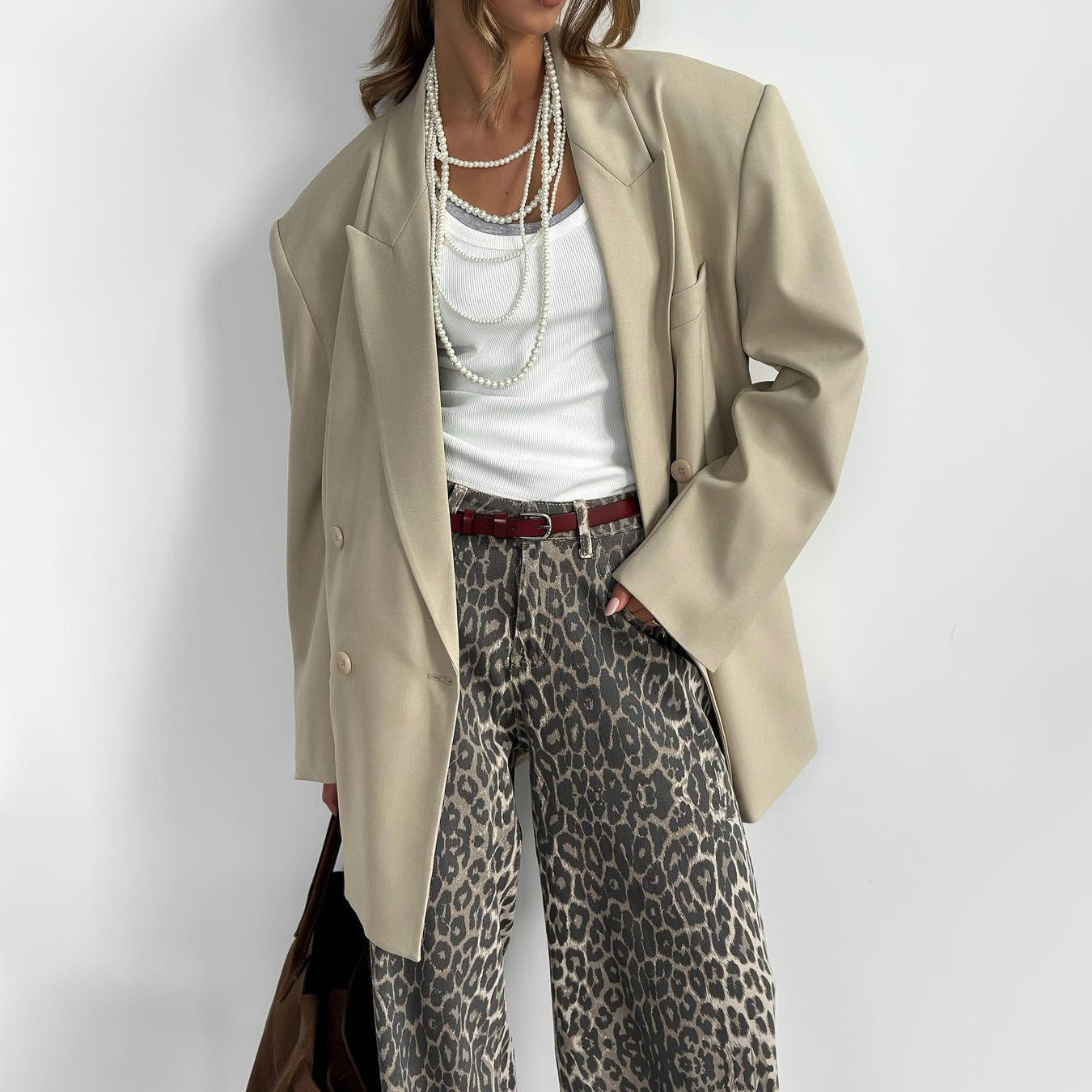 Chic and Style wide leopard pants for women