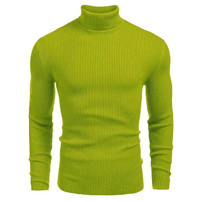Pullover with turtleneck for men with textured ribbing pattern Chic and Style