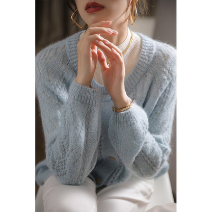 Cardigan en tricot texturé pour femmes avec coupe oversize Chic und Stil