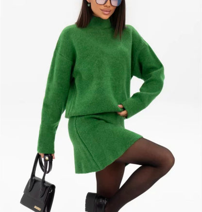 Pull en tricot confortable pour femmes avec épaules tombantes et ourlet à la mode Chic und Stil