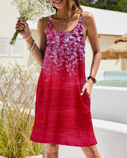 Robe d'été légère pour femmes avec imprimé floral et coupe confortable Chic und Stil