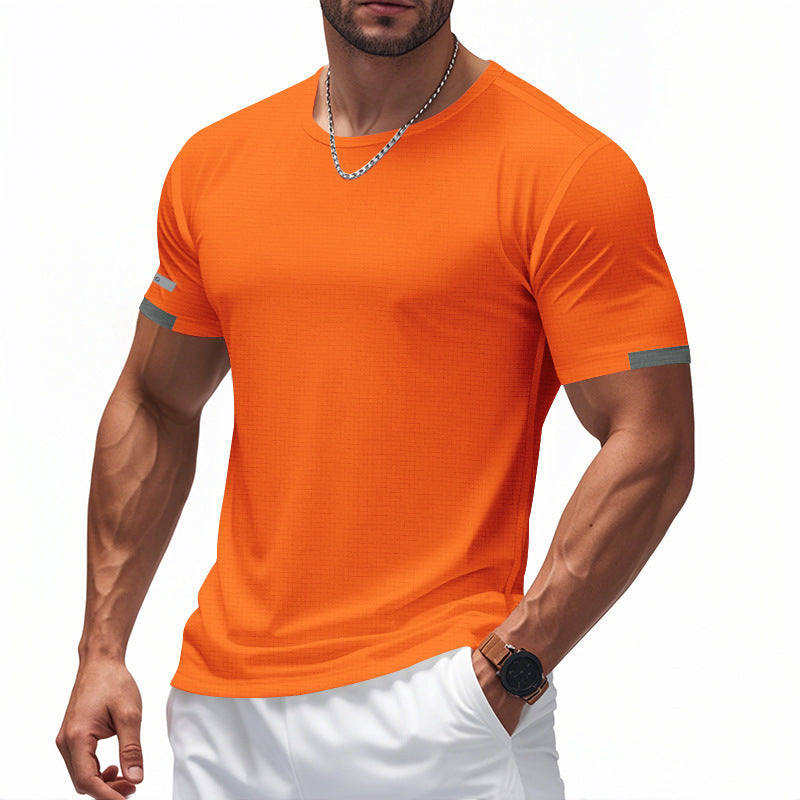 T-shirt fonctionnel pour hommes avec design respirant et détails réfléchissants Chic und Stil