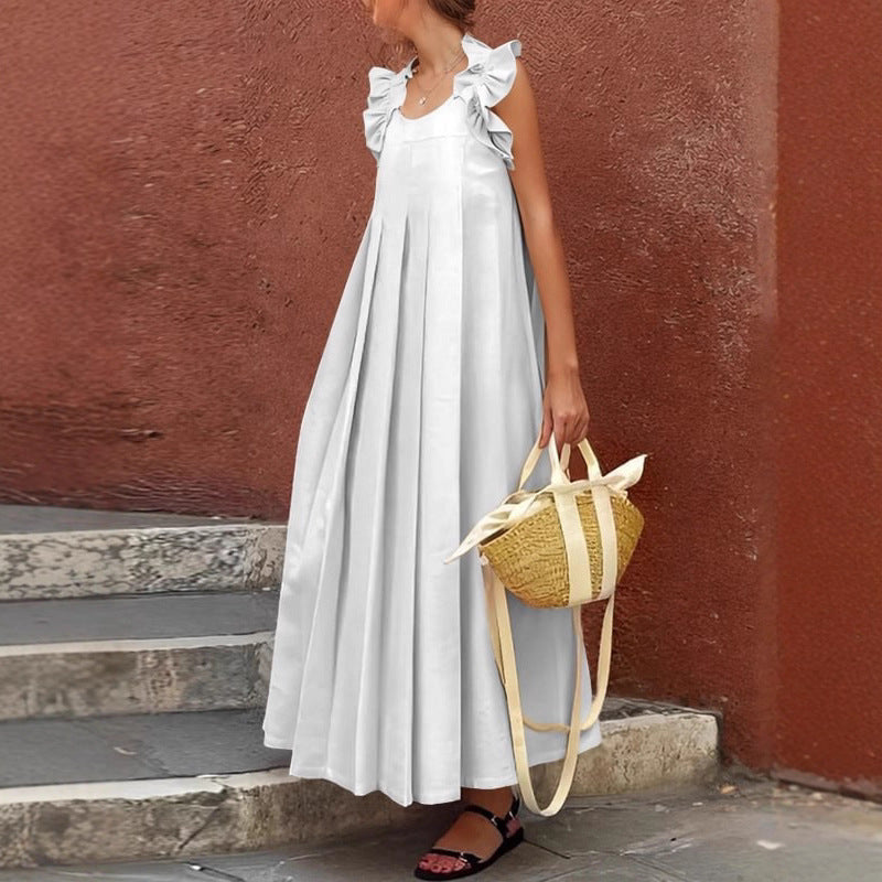 Robe maxi à volants pour femmes Chic und Stil