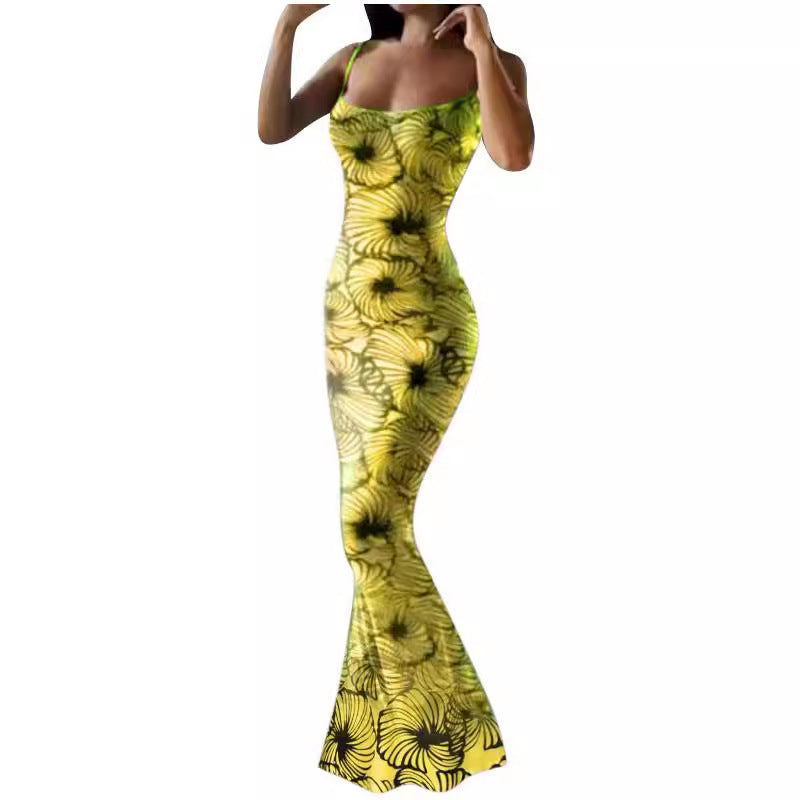 Dames Robe maxi élégante avec imprimé floral Chic und Stil