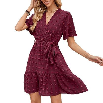 Robe portefeuille superposée Chic und Stil pour femmes