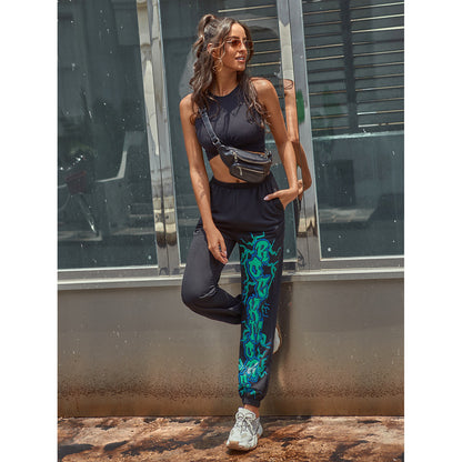 Ladies Stylish Chic Graphic Jogging Pants