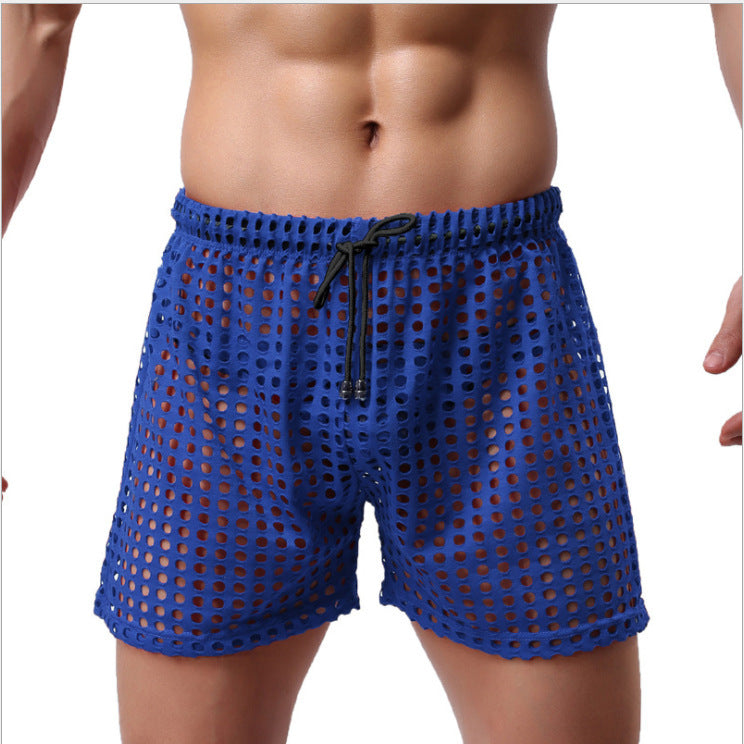 Shorts de bain et de natation pour hommes en matériau en maille respirant avec une taille élastique et un cordon de serrage Chic und Stil