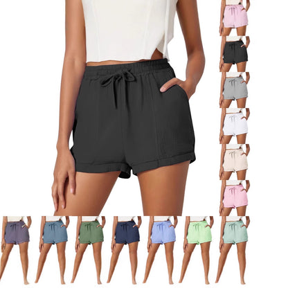 Shorts de plage à cordon léger pour femmes Chic und Stil