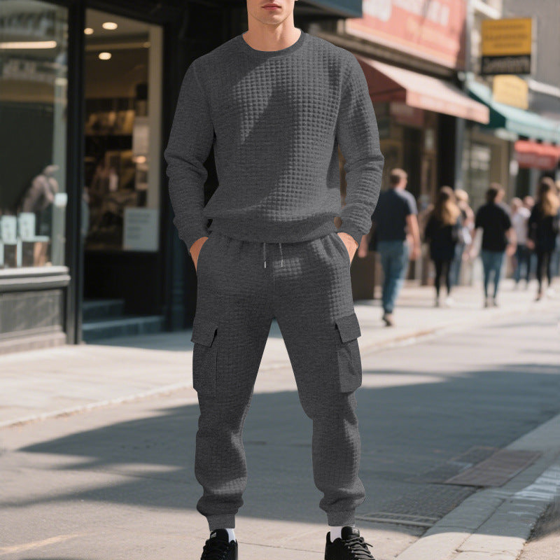 Chic and Style casual sweatshirt and cargo pants set for men