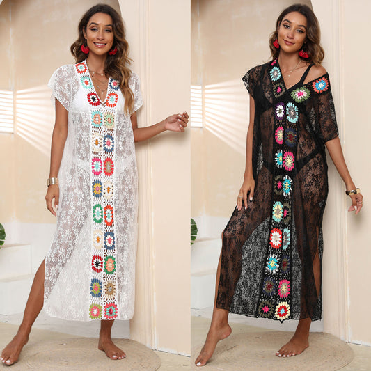 Dames Dentelle Plage Couvrir-Up Kimono Chic und Stil