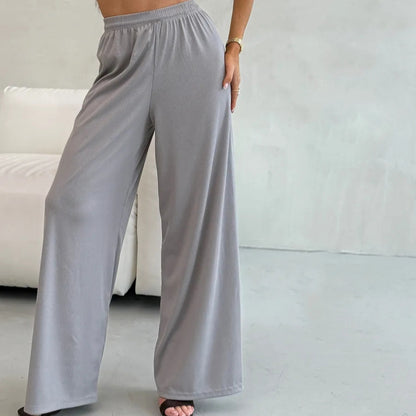 Elegant and casual set for ladies with short top and wide pants Chic and Style