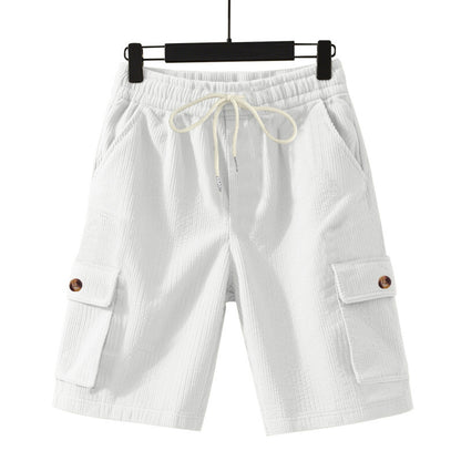 Shorts cargo décontractés pour hommes avec taille élastique et poches latérales pratiques Chic und Stil