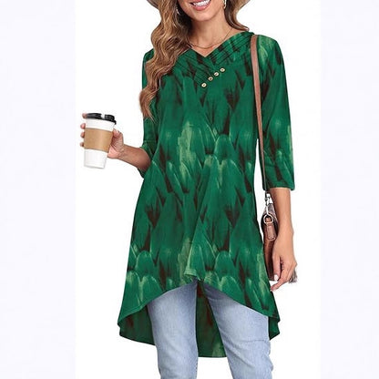 Tunique asymétrique pour femmes avec motif créatif Chic und Stil